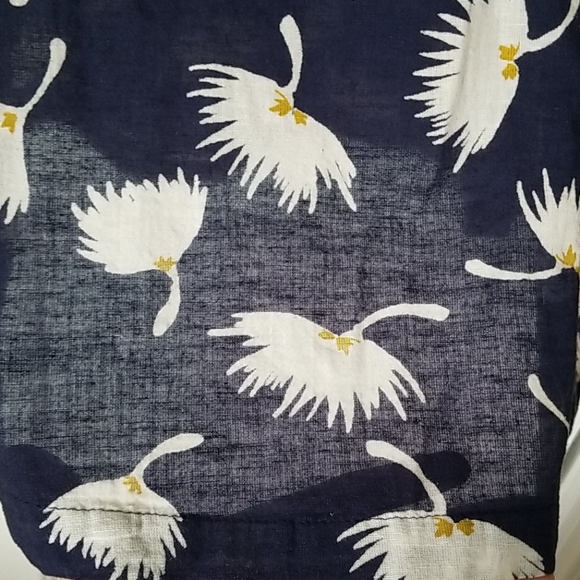 Old Navy Cotton/Linen Voile Floral Blouse-L - Picture 6 of 11